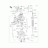 Схема вузла: Carburetor(1/3)(kx065-a2-a5) для Kawasaki KX65