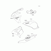 Схема вузла: Decals(green)(zx900-e2) для Kawasaki ZX900 Ninja ZX-9R
