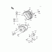 Схема вузла: Кришка двигуна для Kawasaki EX250 Ninja 250