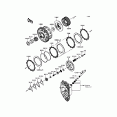 Схема вузла: Зчеплення для Kawasaki ZX600 Ninja ZX-6R