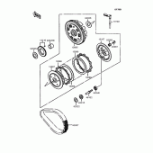Схема вузла: Зчеплення для Kawasaki EN400 Vulcan 400
