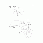Схема вузла: Крило для Kawasaki EX500 GPZ500S