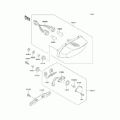 Схема вузла: Задній ліхтар (Стоп сигнал) для Kawasaki ZX1100 GPZ1100