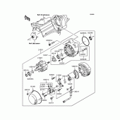 Схема вузла: Генератор для Kawasaki ZR1200 ZRX1200 DAEG