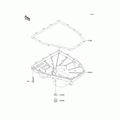 Схема вузла: Oil pan для Kawasaki ZX636 Ninja ZX-6R