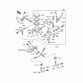 Схема вузла: Передній гальмівний циліндр для Kawasaki ZX636 Ninja ZX-6R