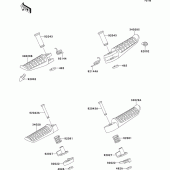 Схема вузла: Підніжки для Kawasaki ZR750 Zephyr