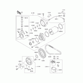 Схема вузла: Starter motor для Kawasaki KLE500