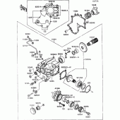 Схема узла: Front bevel gear(1/2) для Kawasaki VN1500 VN-15 SE