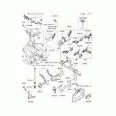 Схема вузла: Ignition switch/locks/reflectors для Kawasaki VN1600 Vulcan 1600 Nomad