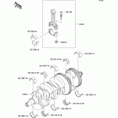Схема вузла: Колінчастий вал для Kawasaki ZR1000 Z1000 ABS