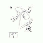 Схема узла: Переднее крыло для Kawasaki ZX1000 Ninja ZX-10R ABS