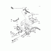 Схема узла: Батарейный отсек для Kawasaki VN1500 VN1500 Classic Tourer Fi