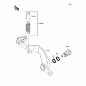 Схема вузла: Педаль гальма для Kawasaki KX85 KX85