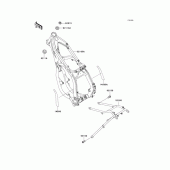 Схема вузла: Рама для Kawasaki KX250/KX252 KX250
