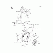 Схема узла: Радиатор для Kawasaki ZR1200 ZRX1200 DAEG