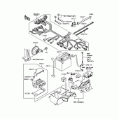 Схема вузла: Електроустаткування для Kawasaki ZR1200 ZRX1200R
