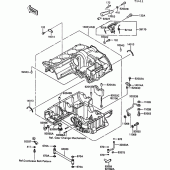 Схема вузла: Картер двигуна (1/2) для Kawasaki ZG1000 1000GTR