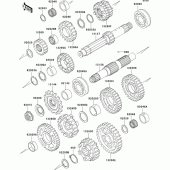 Схема узла: Трансмиссия для Kawasaki ZX750 Ninja ZX-7RR