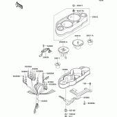 Схема вузла: Meter(s) для Kawasaki ZX600 ZZ-R600