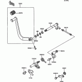 Схема вузла: Перемикач передач для Kawasaki VN750 VN750 Twin