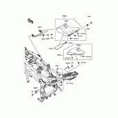 Схема вузла: Сидіння для Kawasaki BR250 Z250SL ABS