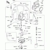 Схема вузла: Carburetor(1/2) для Kawasaki KX125
