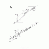 Схема вузла: Kickstarter Mechanism для Kawasaki AX125 Fury 125R