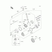 Схема вузла: Starter motor для Kawasaki ZX1100 GPZ1100