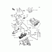 Схема вузла: Fuel Evaporative System для Kawasaki ZX1400 ZZR1400 ABS