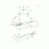 Схема вузла: Decals(red)(ex500-d3) для Kawasaki EX500 GPZ500S