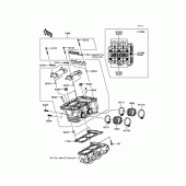 Схема вузла: Головка циліндра для Kawasaki ER300 Z300 ABS