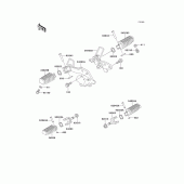 Схема узла: Подножки для Kawasaki EL250 Eliminator 250