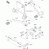 Схема вузла: Перемикач передач для Kawasaki VN800 Vulcan 800 Drifter