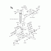 Схема вузла: Suspension для Kawasaki KX250/ KX252 KX250