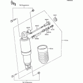 Схема вузла: Амортизатор для Kawasaki ZX600 GPX600R