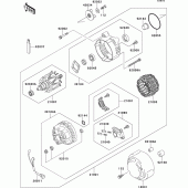 Схема вузла: Генератор для Kawasaki ZR1100 Zephyr 1100RS