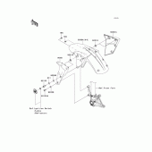 Схема вузла: Переднє крило для Kawasaki ZX600 Ninja ZX-6R