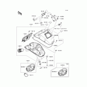 Схема вузла: Повітряний фільтр Kawasaki KLE650 Versys 650 ABS