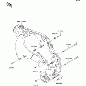 Схема узла: Крепление двигателя для Kawasaki ZX1000 Ninja ZX-10R ABS
