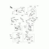 Схема вузла: Поворотники для Kawasaki ZG1200 Voyager XII