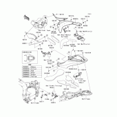 Схема узла: Side covers для Kawasaki ZX600 Ninja ZX-6R