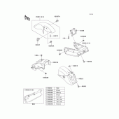 Схема узла: Крыло для Kawasaki EX250 Ninja 250