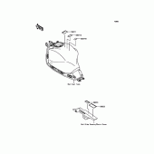 Схема узла: Информационные наклейки для Kawasaki ER650 Z650 ABS