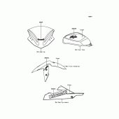 Схема вузла: Decals(Green) для Kawasaki EX300 Ninja 300 ABS