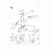 Схема вузла: Кермо для Kawasaki EX400 Ninja 400R