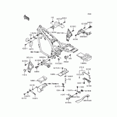 Схема вузла: Кріплення для Kawasaki ZR1100 Zephyr 1100
