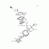 Схема узла: Клапанная крышка для Kawasaki VN400 Vulcan II