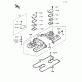 Схема вузла: Клапанна кришка Kawasaki ZG1200 Voyager XII