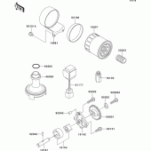 Схема узла: Масляный насос для Kawasaki EJ650 W650